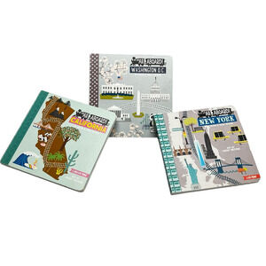 All Aboard Children's Board Books Lot of 3 California Washington DC Like New